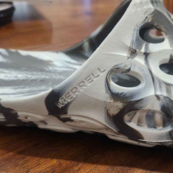 Merrell Men’s Size 8.0 Hydro Slide Camouflage Gray Rubber Comfort Sandals - Picture 7 of 7